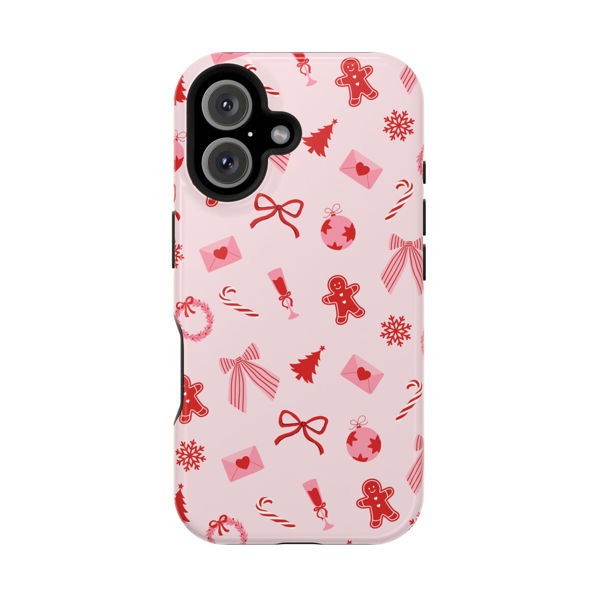 Pink & Red Holiday iPhone Case