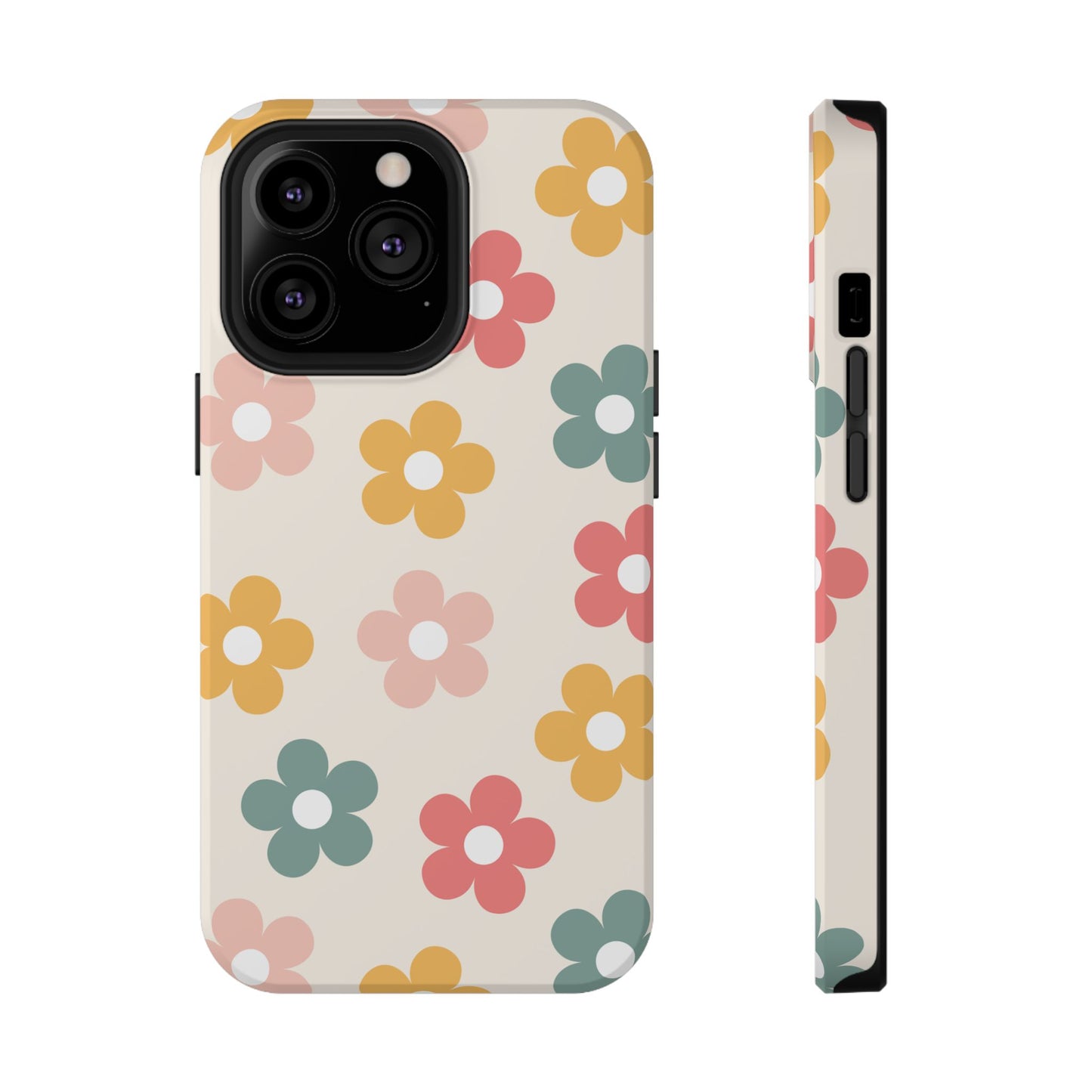 Boho Retro Flowers iPhone Case