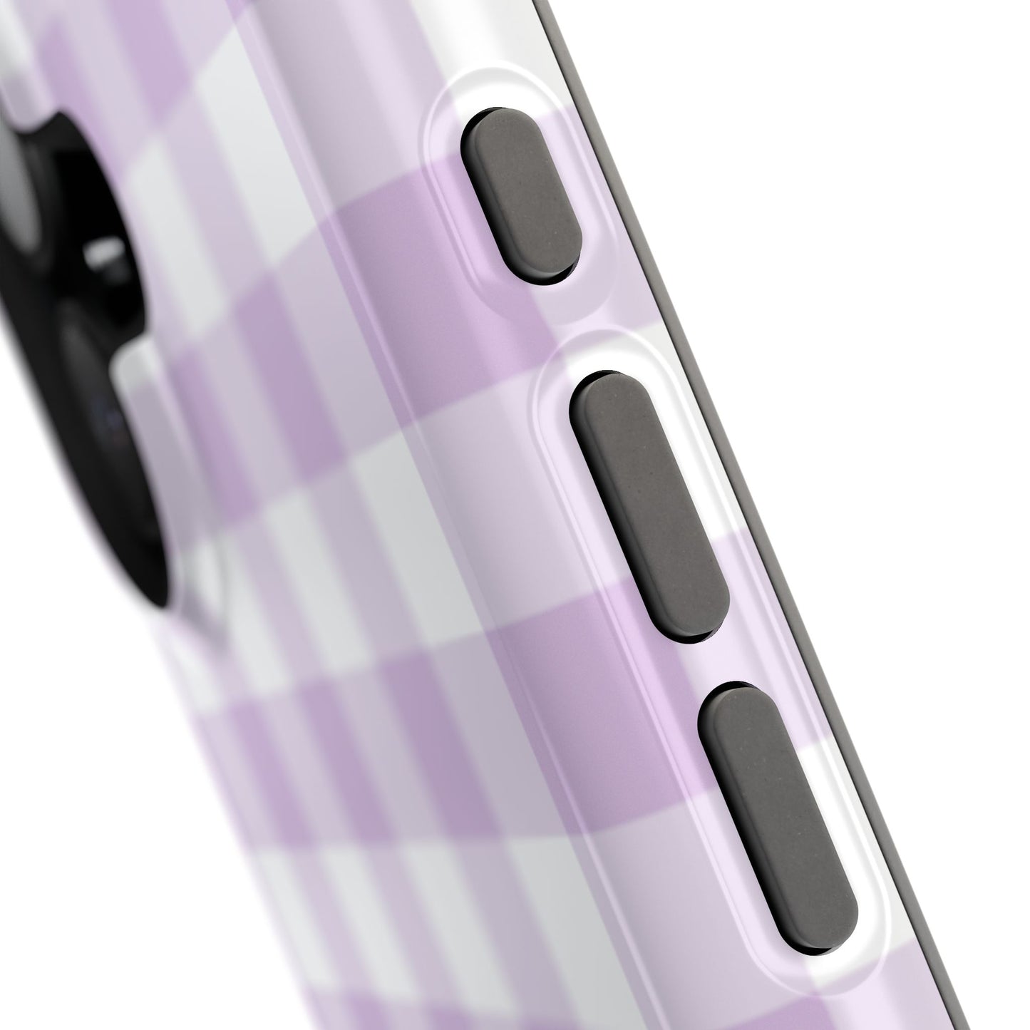 Purple Gingham iPhone Case