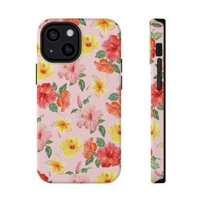 Pink Hibiscus Bloom iPhone Case