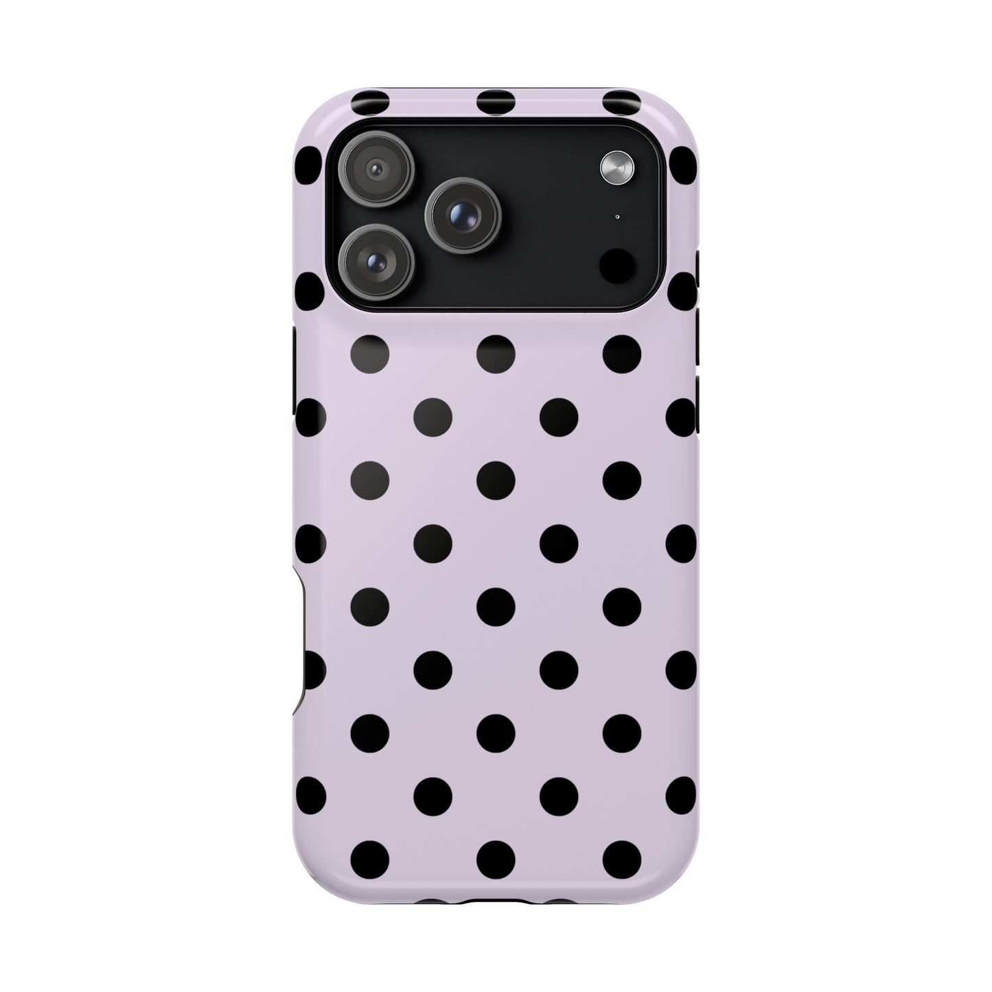 Lilac Polka Dots iPhone Case