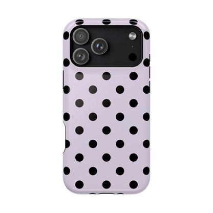 Lilac Polka Dots iPhone Case