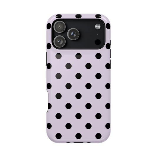 Lilac Polka Dots iPhone Case