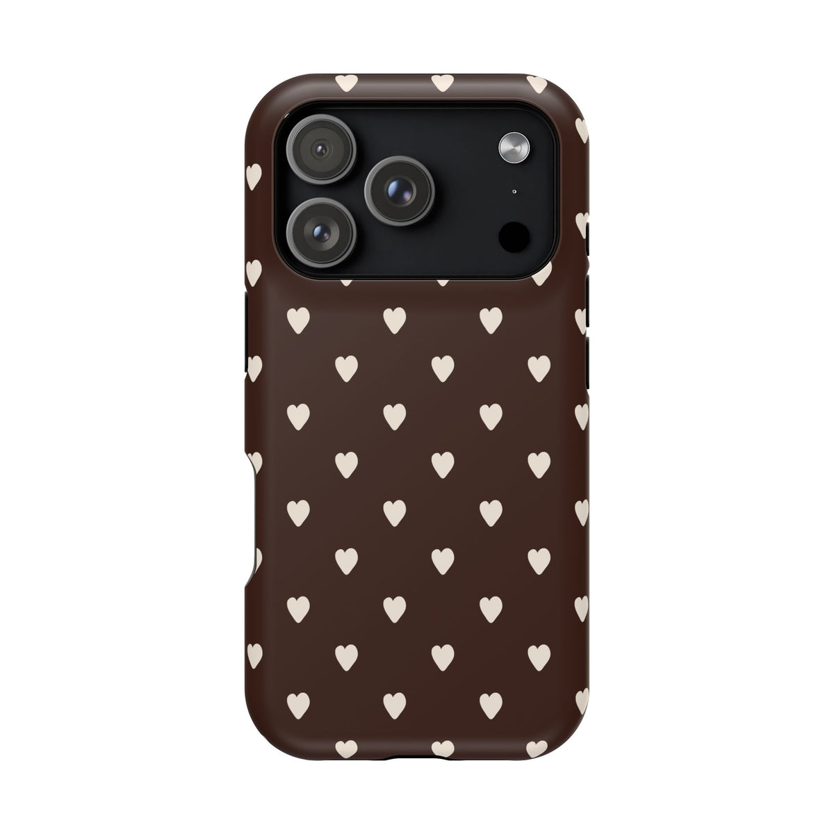 Mocha Hearts iPhone Case