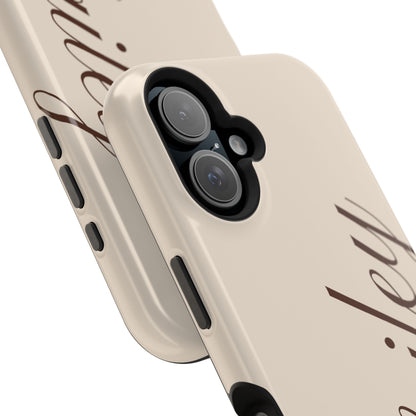Custom Beige iPhone Case