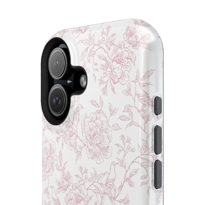 French Rosy Toile iPhone Case