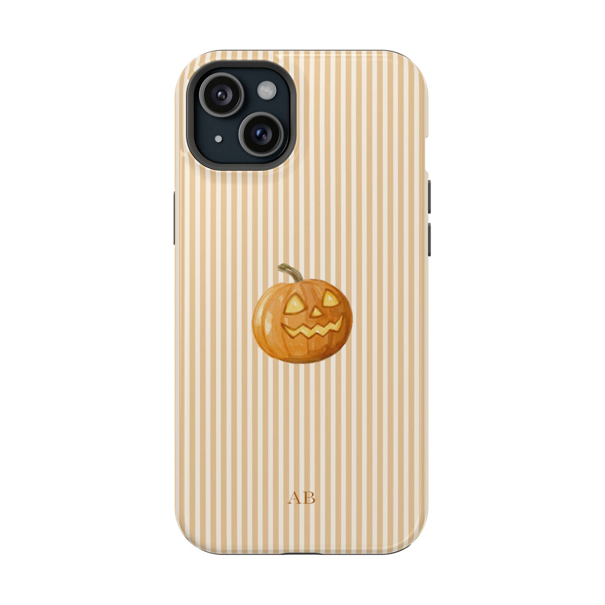 Custom Initials Pumpkin Cutie iPhone Case