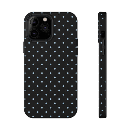 Blue Velvet Mini Dots iPhone Case