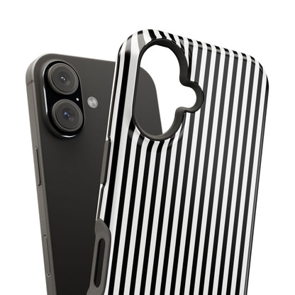 Black Pinstripes iPhone Case