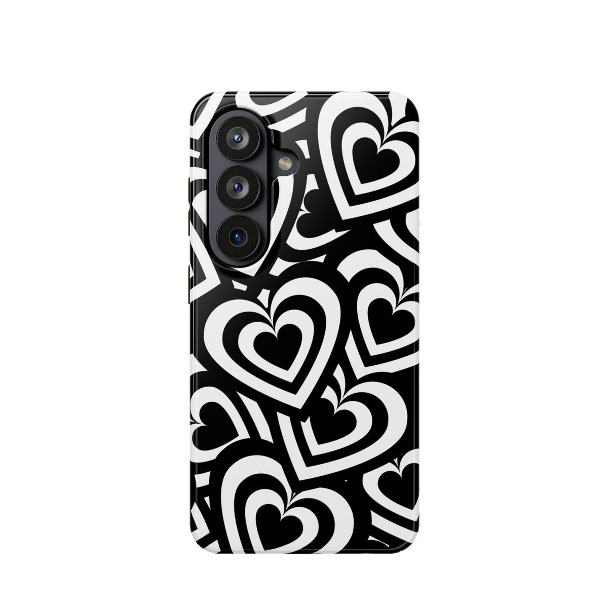 Black & White Hearts Samsung Case