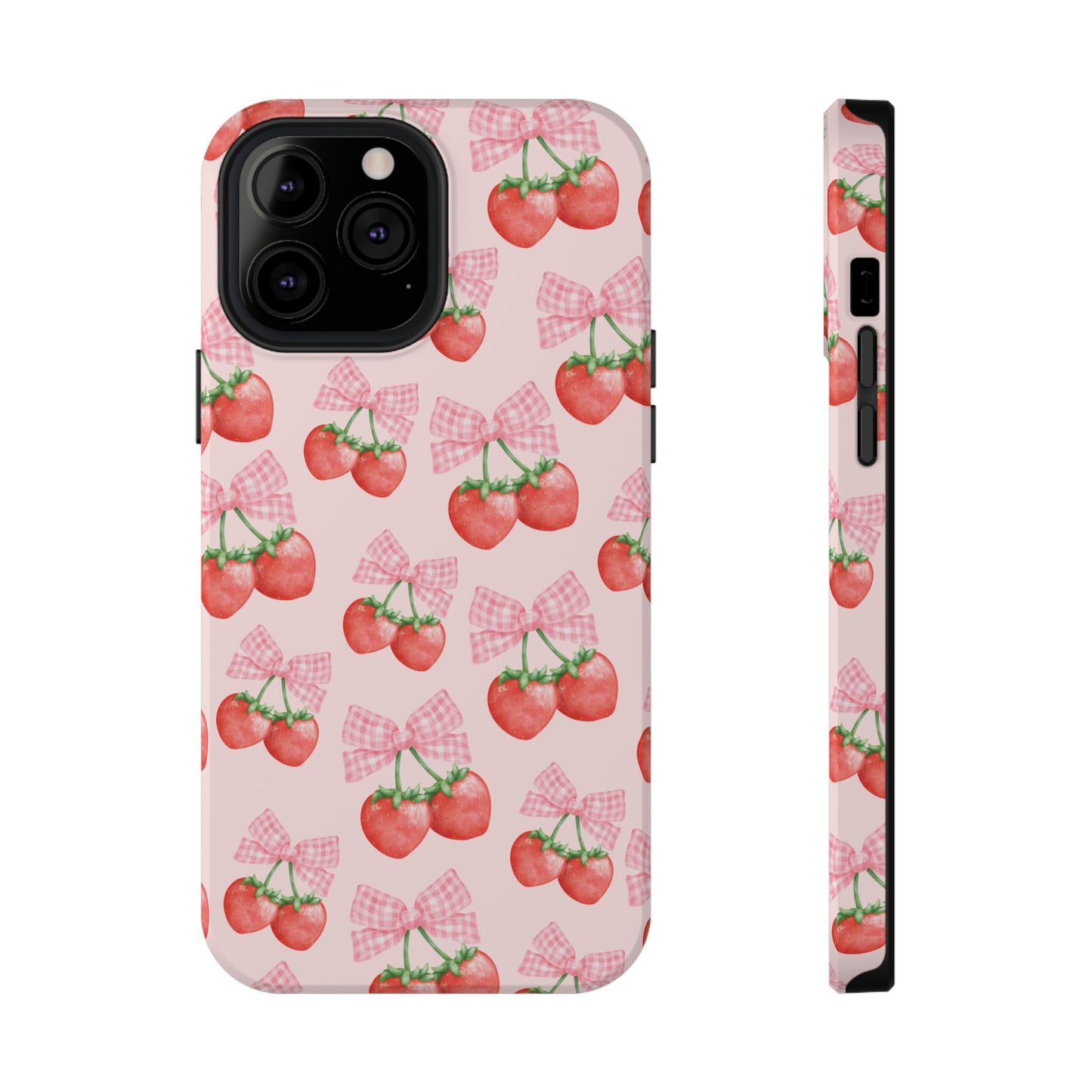 Strawberry Bows iPhone Case