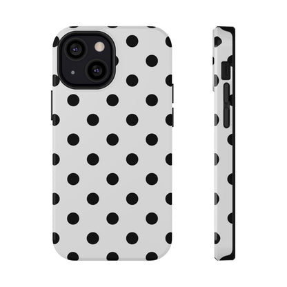 Black Polka Dots iPhone Case