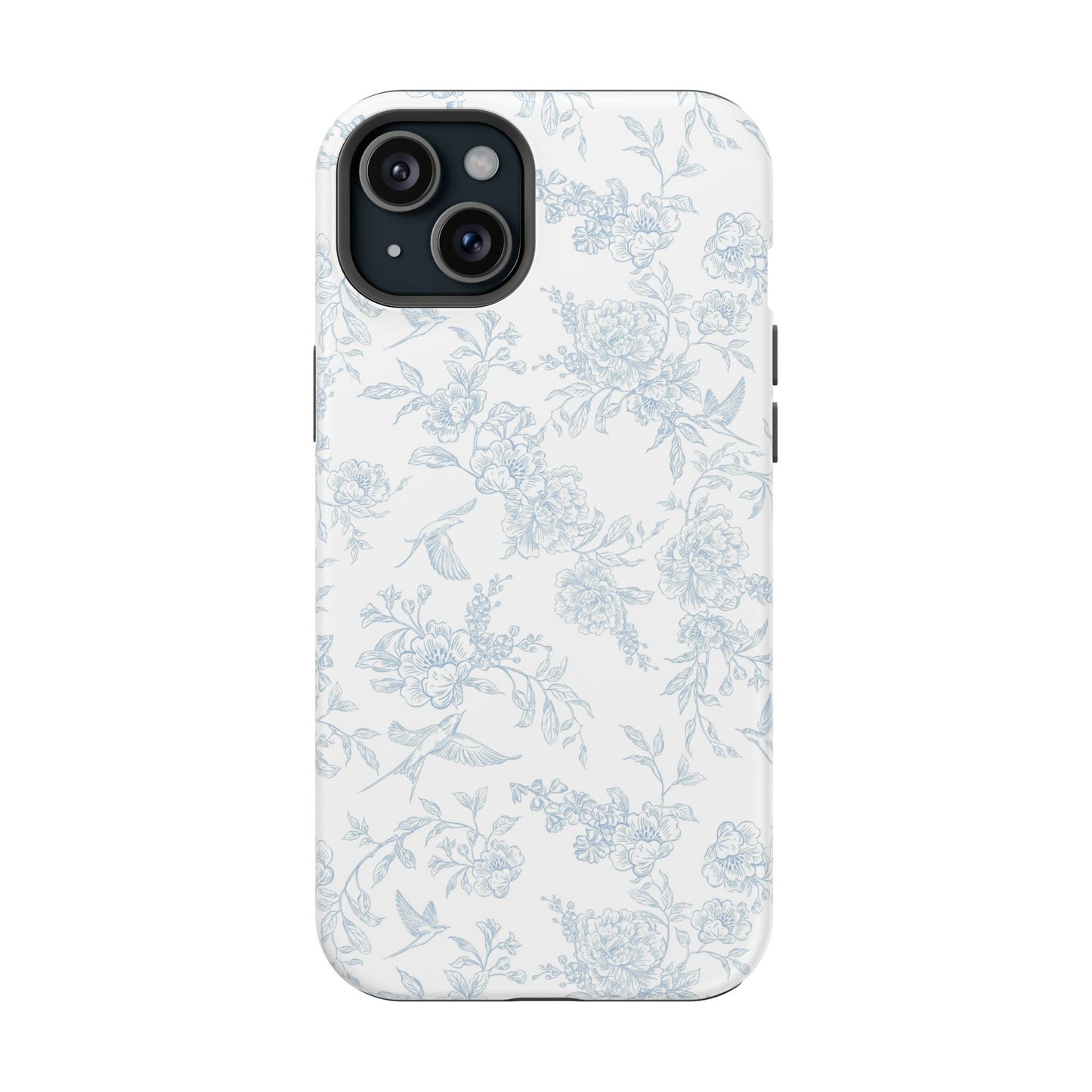 French Blue Toile iPhone Case
