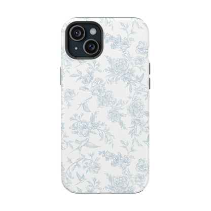 French Blue Toile iPhone Case