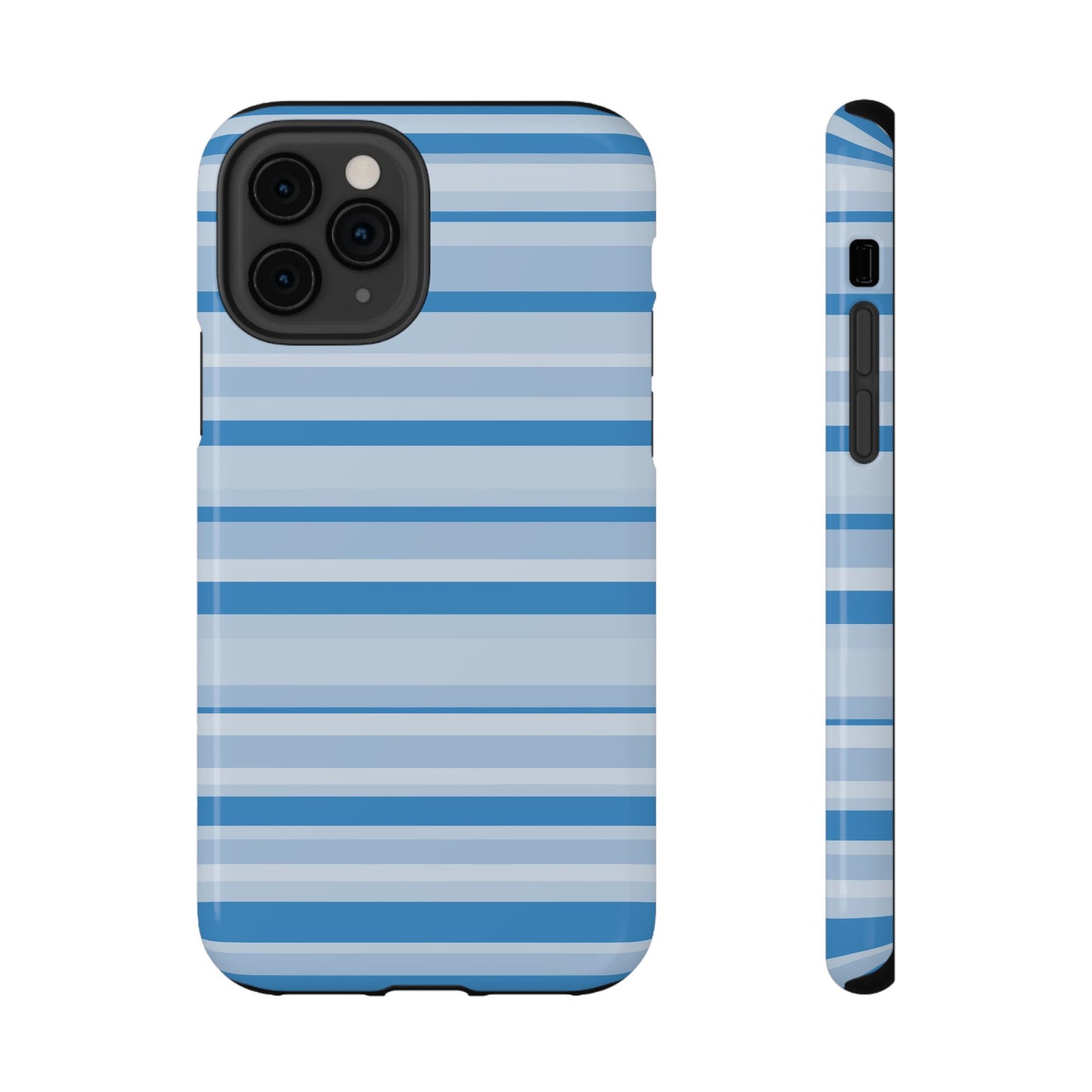 Blue Candy Stripes iPhone Case