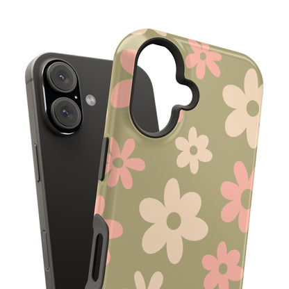Green Flower Power iPhone Case