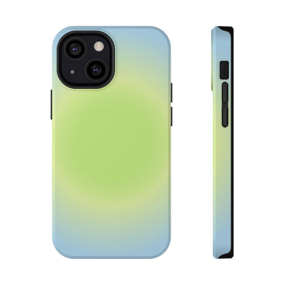 Green & Blue Aura iPhone Case