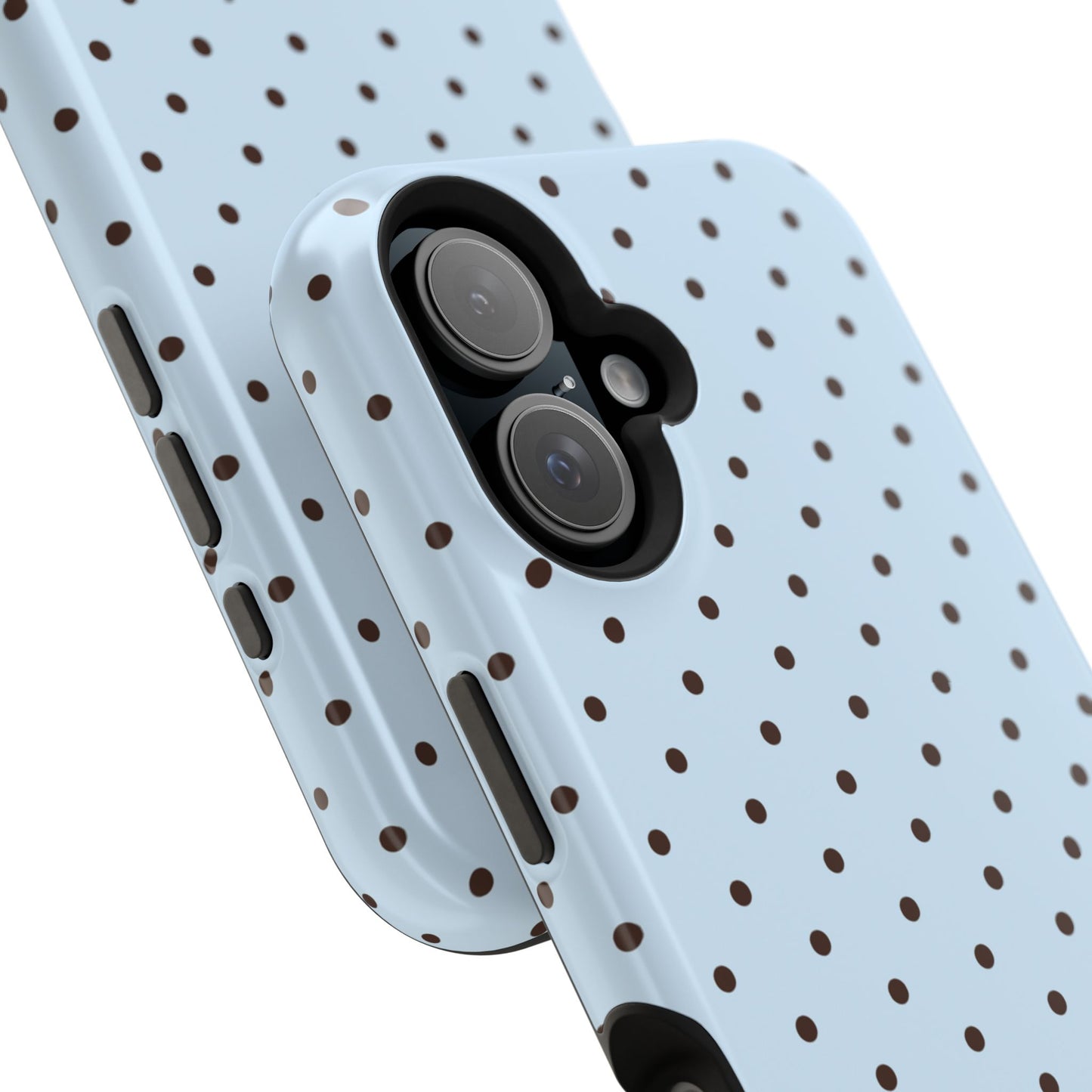Blueberry Mocha Mini Dots iPhone Case