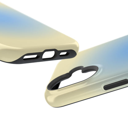 Blue & Yellow Aura iPhone Case