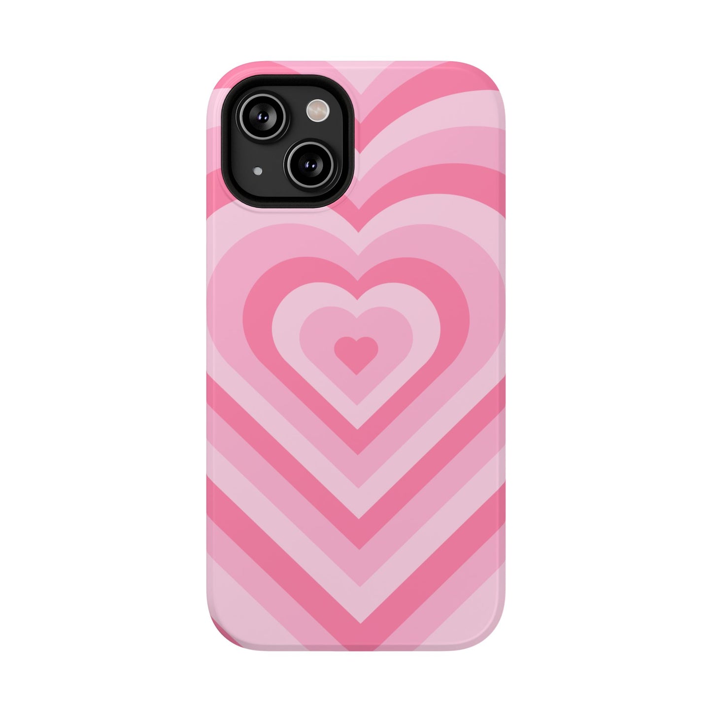 Pink Glowing Hearts iPhone Case