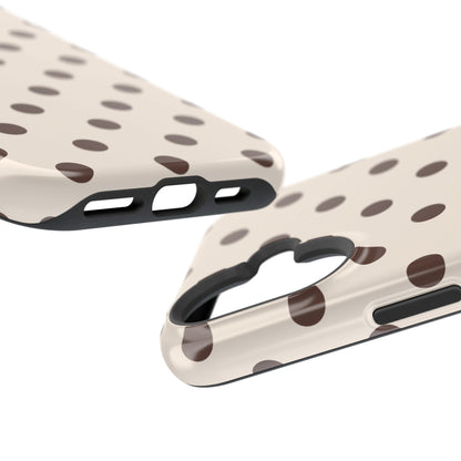 Brown Polka Dots iPhone Case