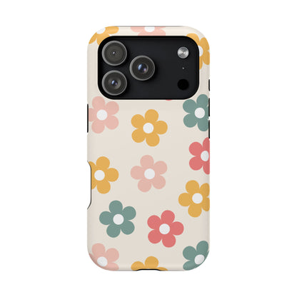 Boho Retro Flowers iPhone Case