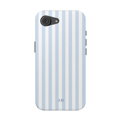 Custom Initials Blue Beau iPhone Case