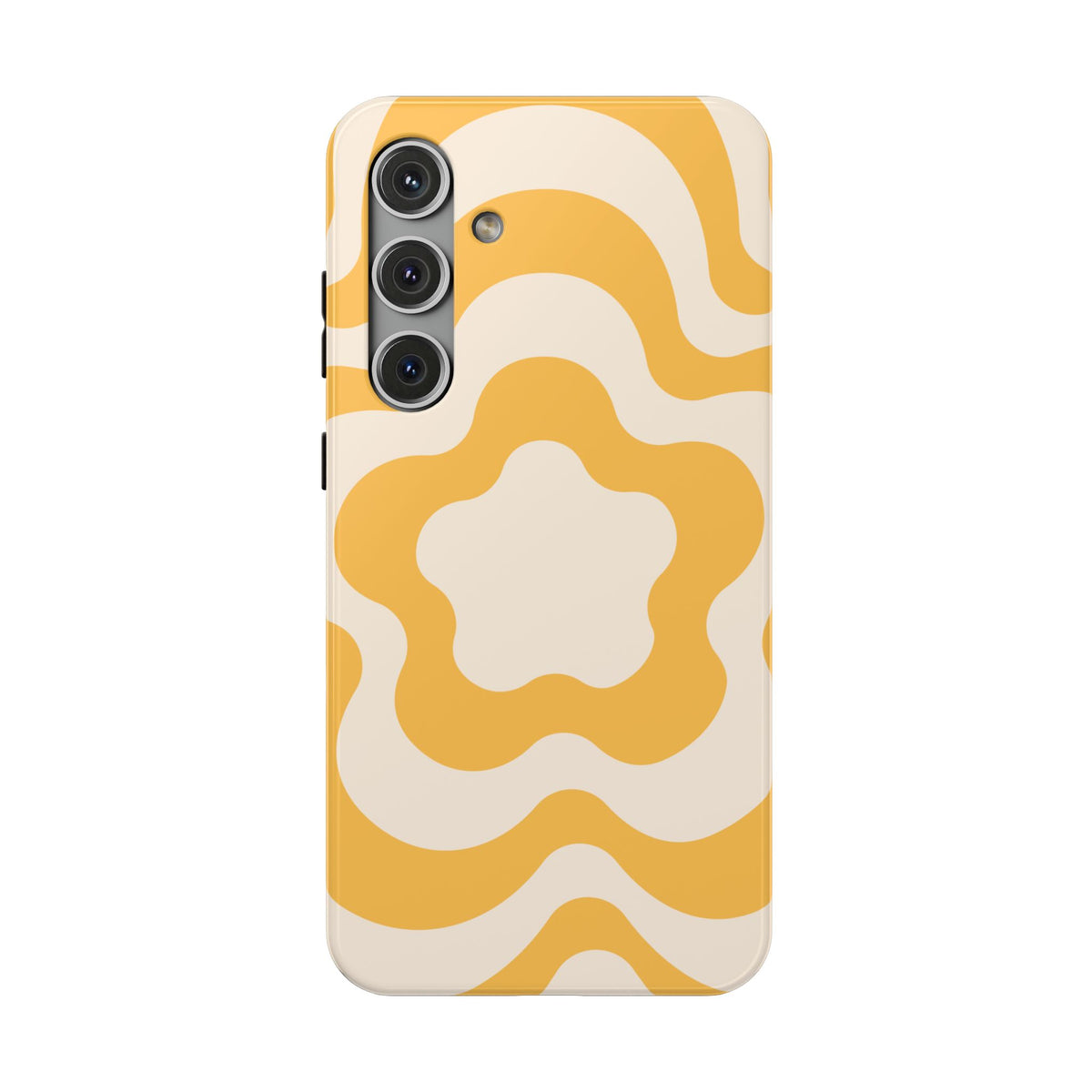 Yellow Retro Flower Samsung Case