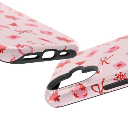 Pink & Red Holiday iPhone Case