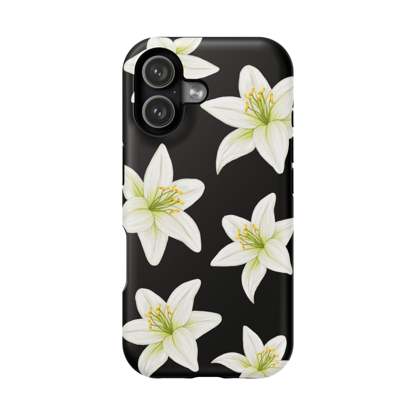 Black Tiger Lily iPhone Case