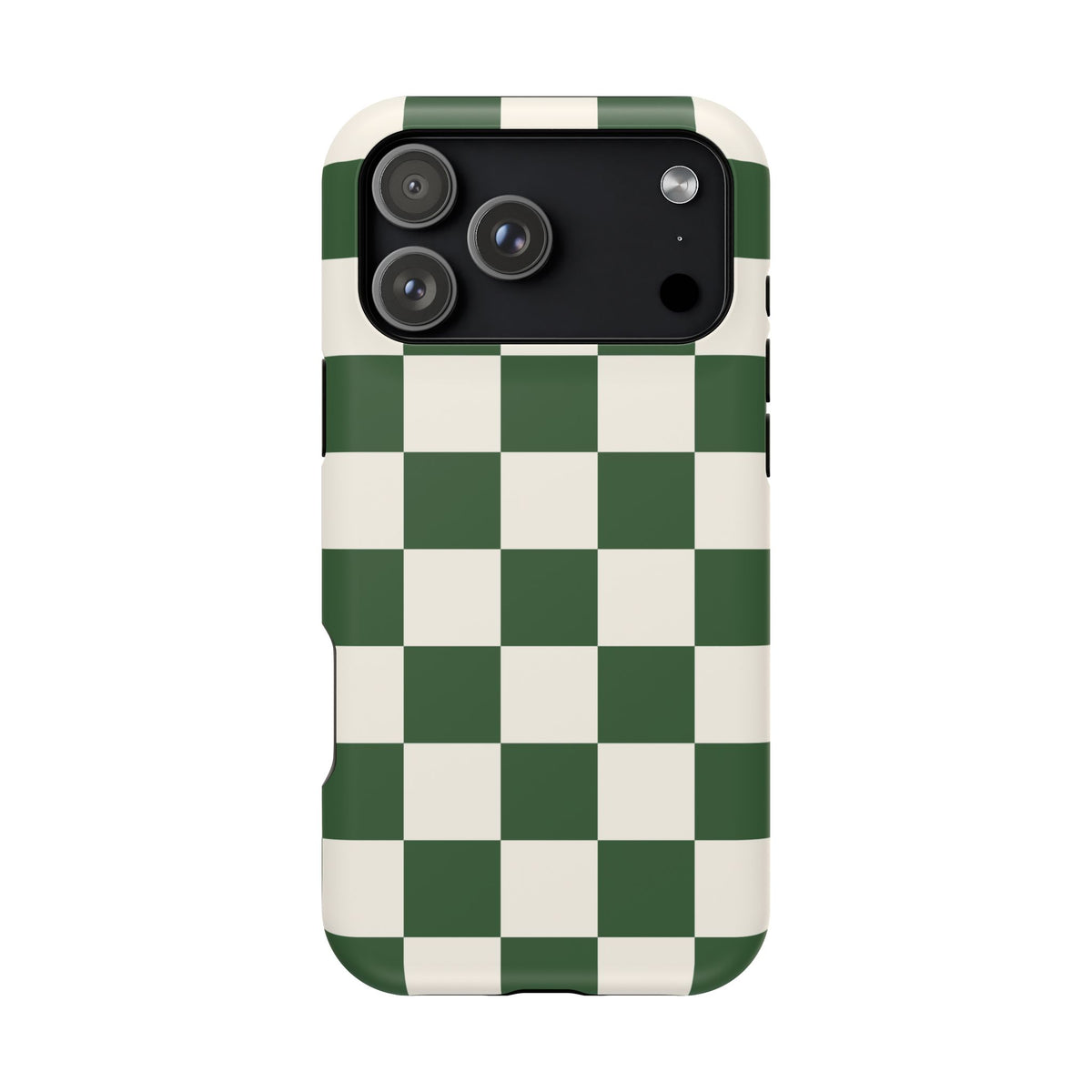Green Checkered iPhone Case