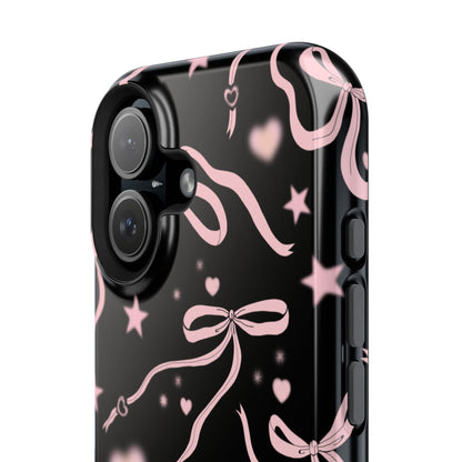 Black Cosmic Bows iPhone Case from Stella Cases