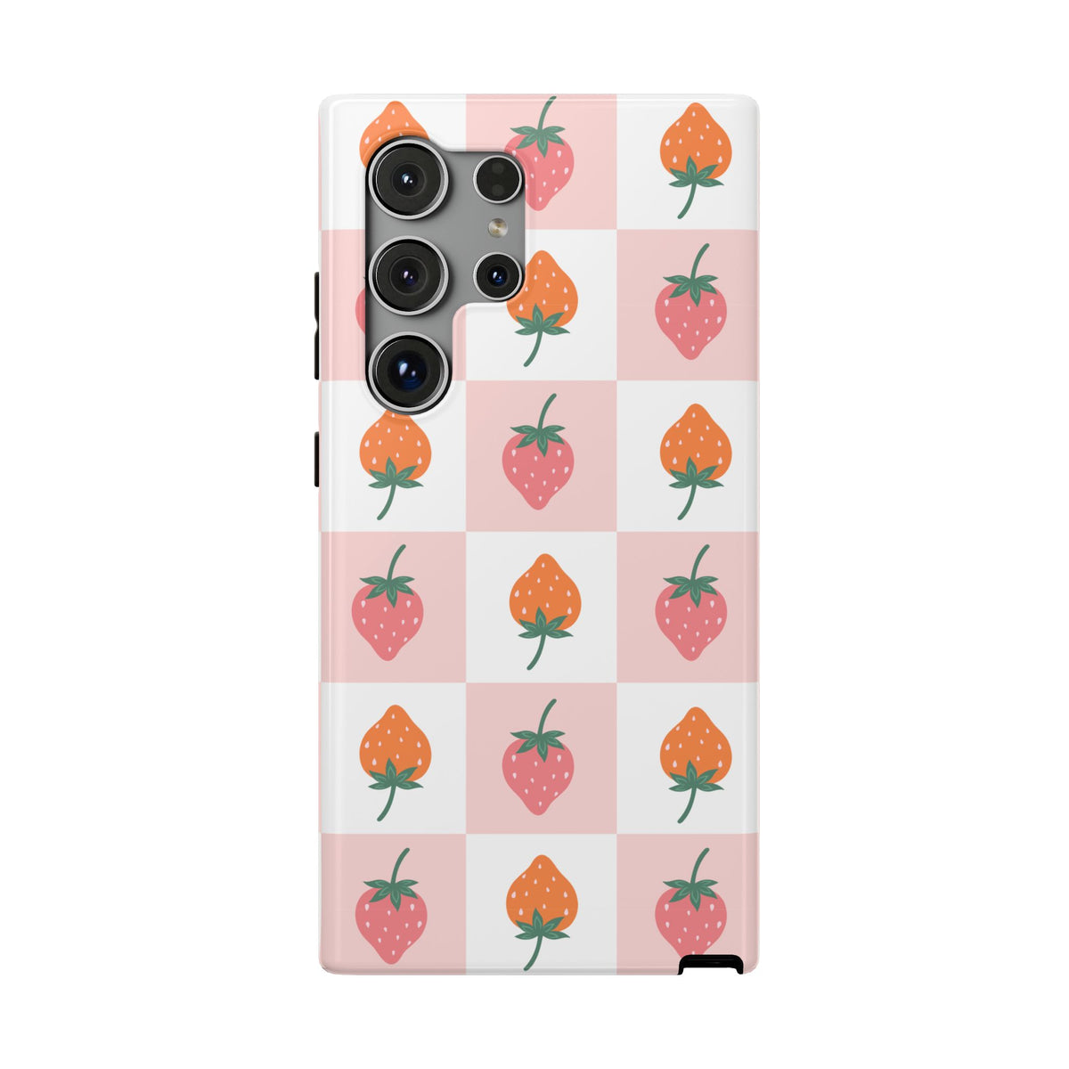 Strawberry Checkered Samsung Case