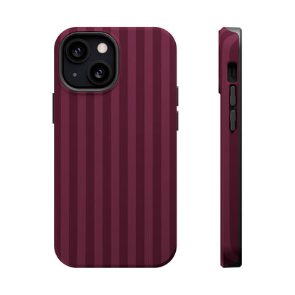 Plum Stripes iPhone Case