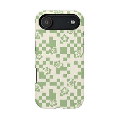 Green Hibiscus iPhone Case