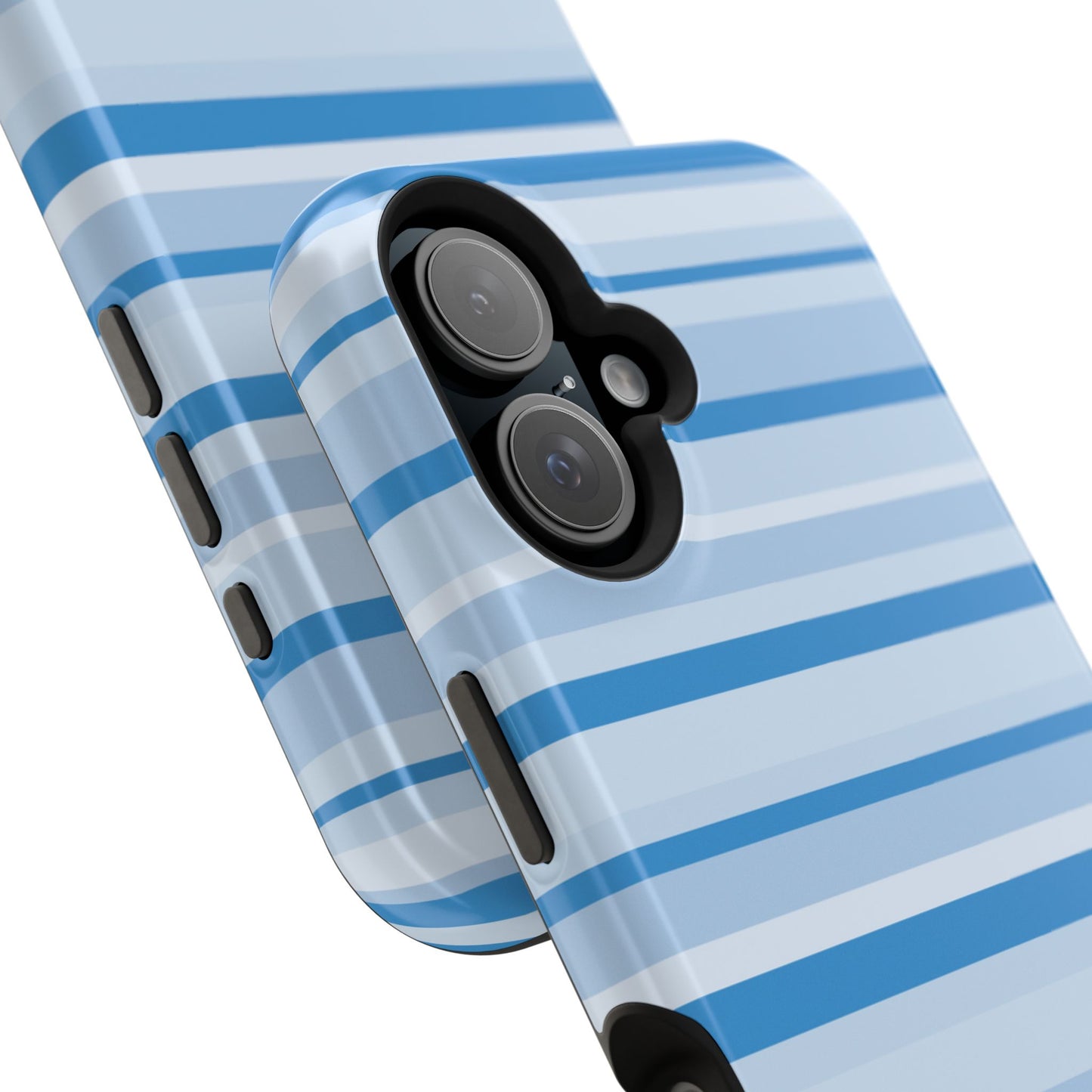 Blue Candy Stripes iPhone Case