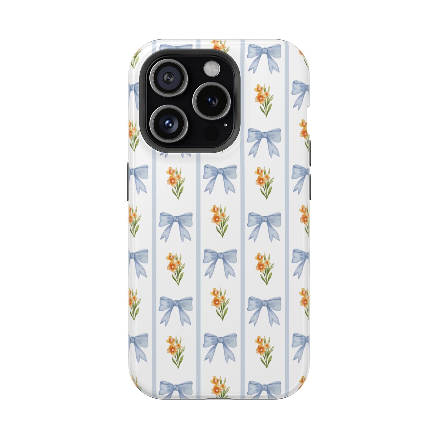 Blue Bows iPhone Case
