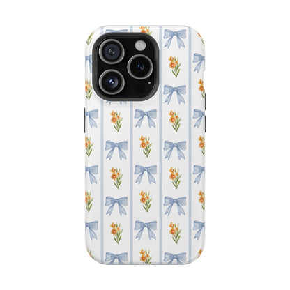 Blue Bows iPhone Case