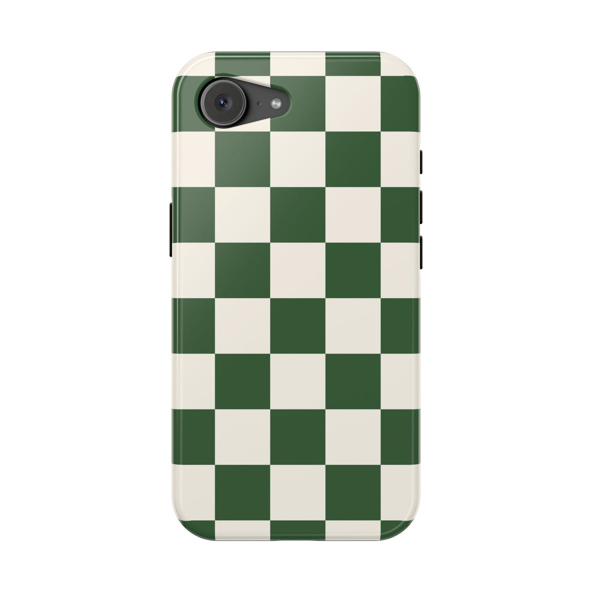 Green Checkered iPhone Case