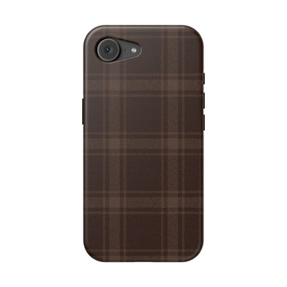 Cocoa Plaid iPhone Case