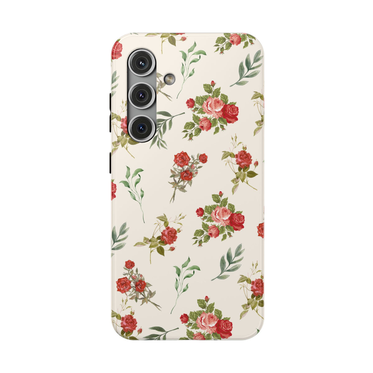 Red Vintage Roses Samsung Case