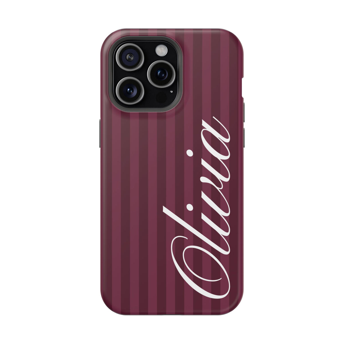 Custom Plum Stripes iPhone Case