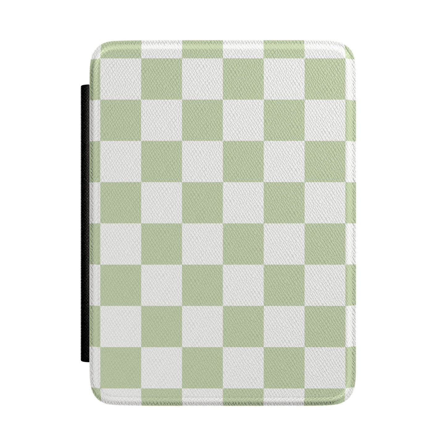 Pastel Green Checkered Kindle Case