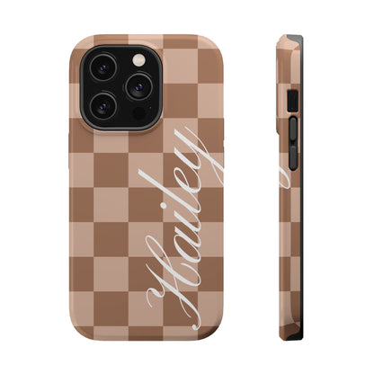 Custom Toffee Checkered iPhone Case