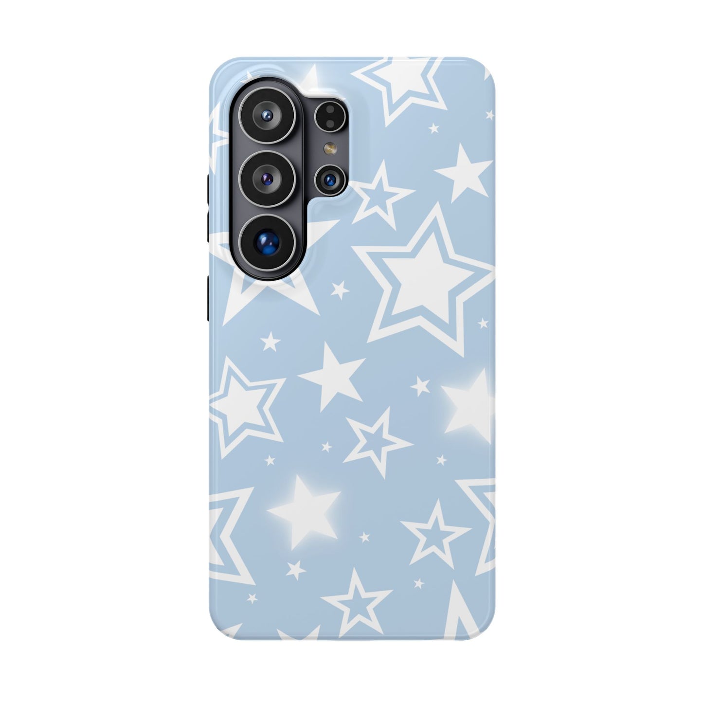 Blue Y2K Stars Samsung Case