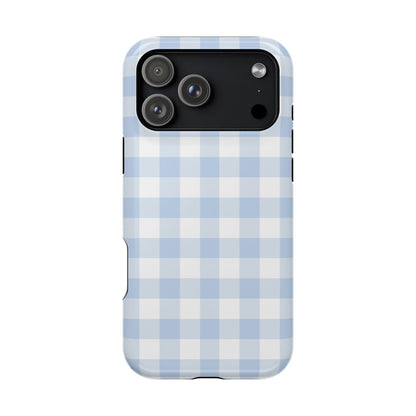 Blue Gingham iPhone Case