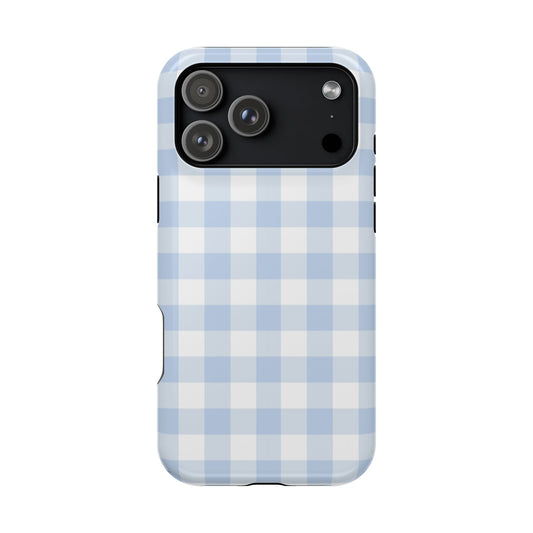 Blue Gingham iPhone Case