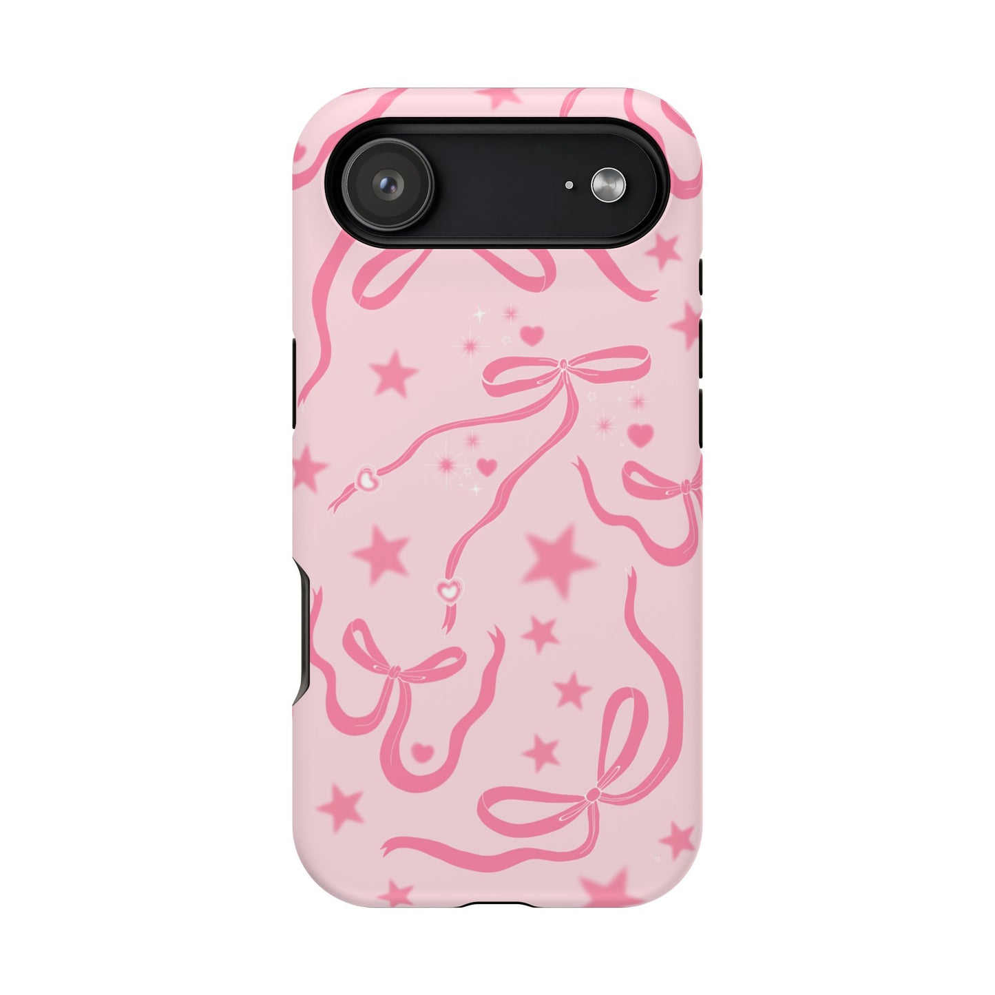 Pink Cosmic Bows iPhone Case