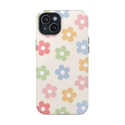 Preppy Retro Flowers iPhone Case