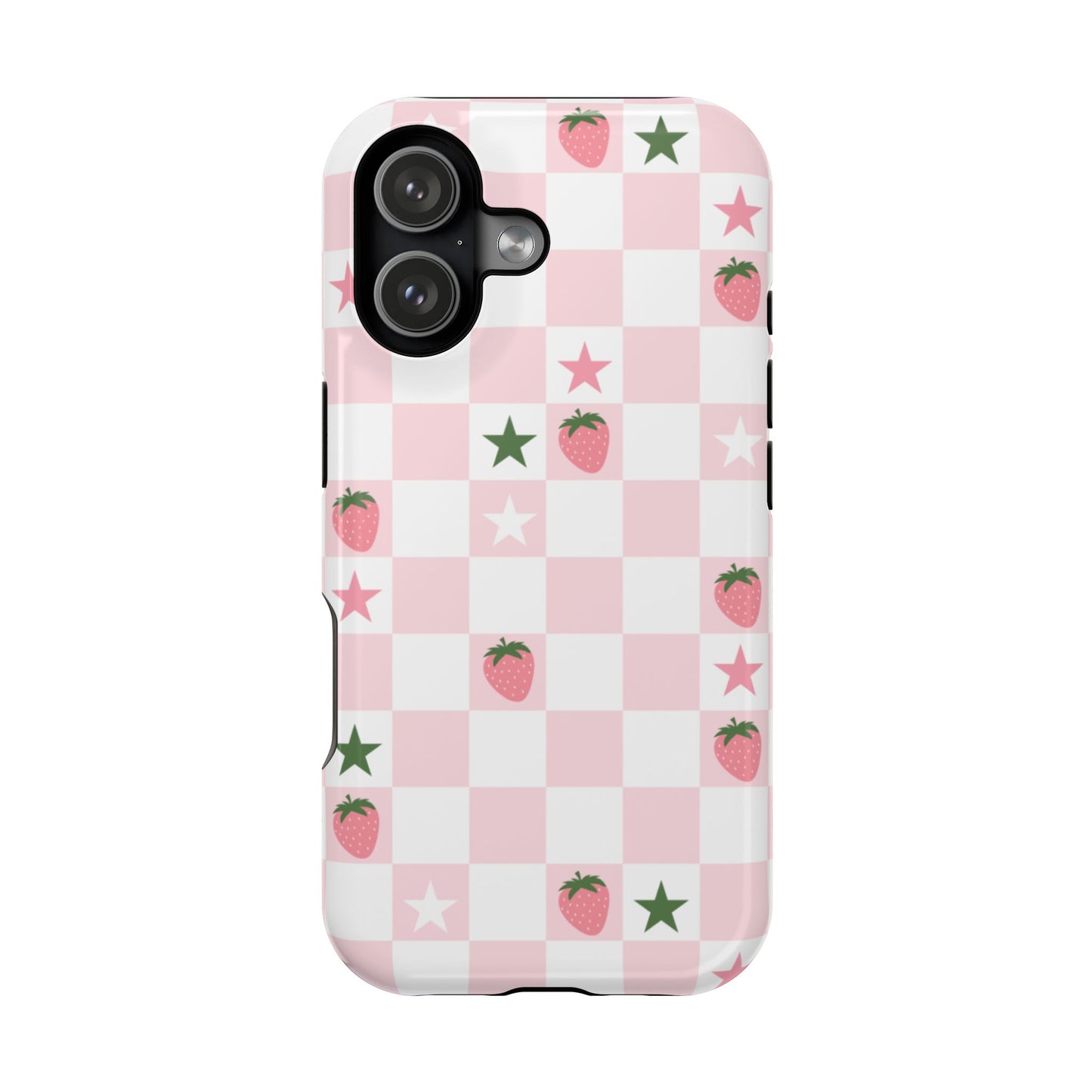 Strawberry Check iPhone Case